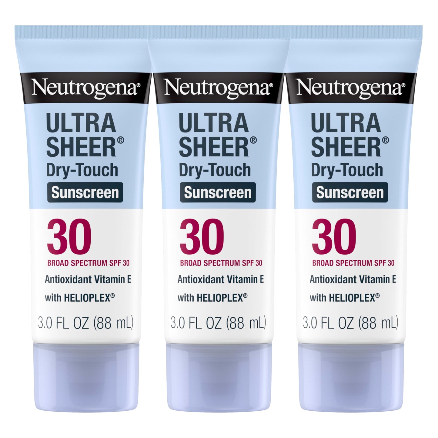 Neutrogena Ultra Sheer Dry-Touch Sunscreen SPF 30 for Face & Body, Lightweight Non Greasy, Broad Spectrum UVA/UVB, No White Cast, Water Resistant (80 Beauty & Personal Care Neutrogena