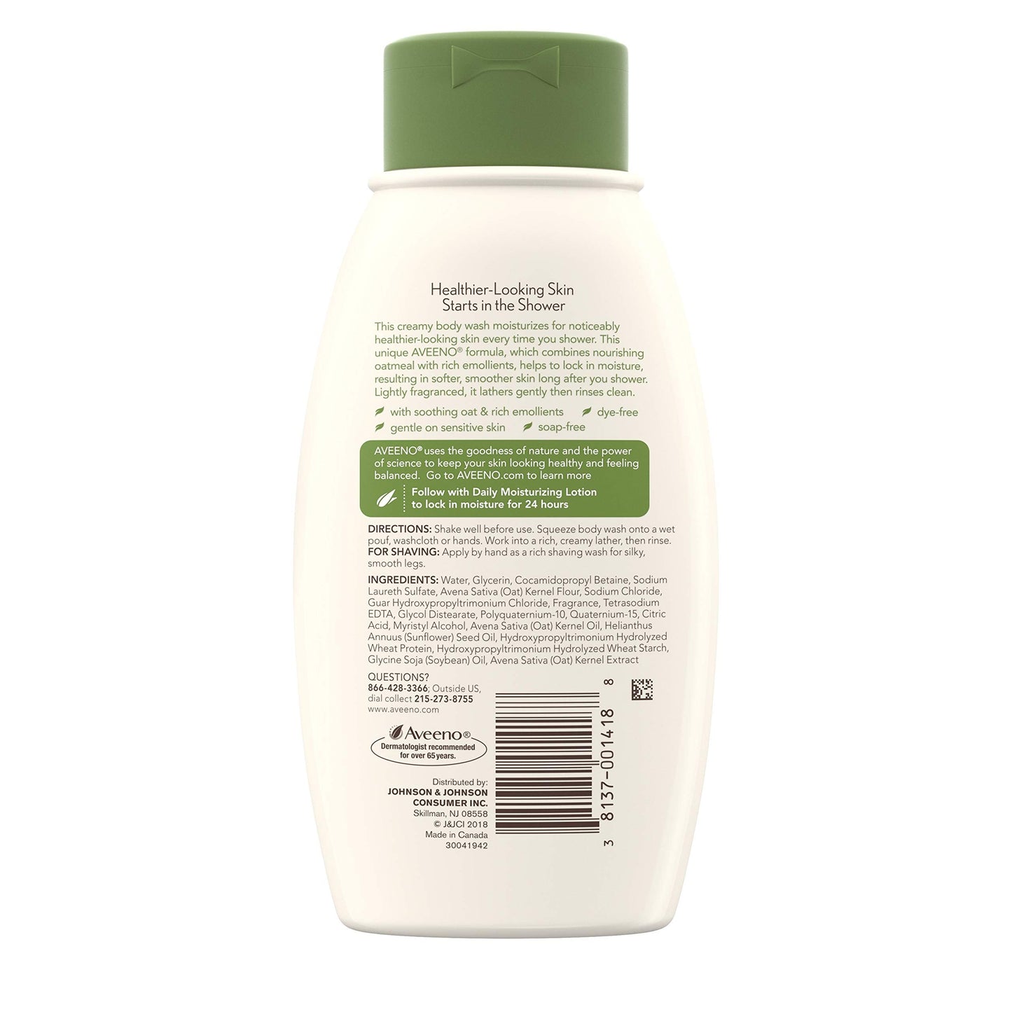 Aveeno Daily Moisturizing Body Wash, 12 Fl Oz Beauty & Personal Care Aveeno
