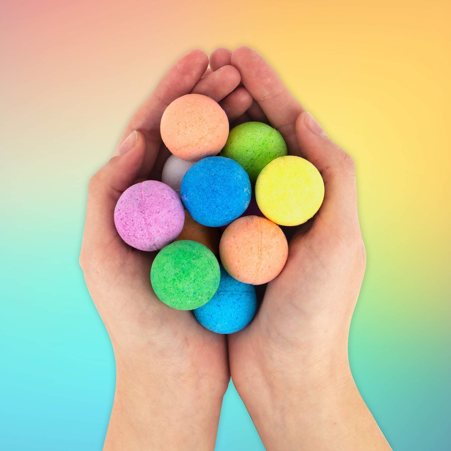 Gift Republic Rainbow Bath Bombs Set of 10 Tropical Scented Beauty and Personal Care Gift Republic