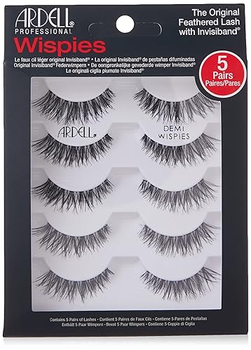 Ardell 5 Count Wispies Black Strip Lashes Beauty & Personal Care Ardell