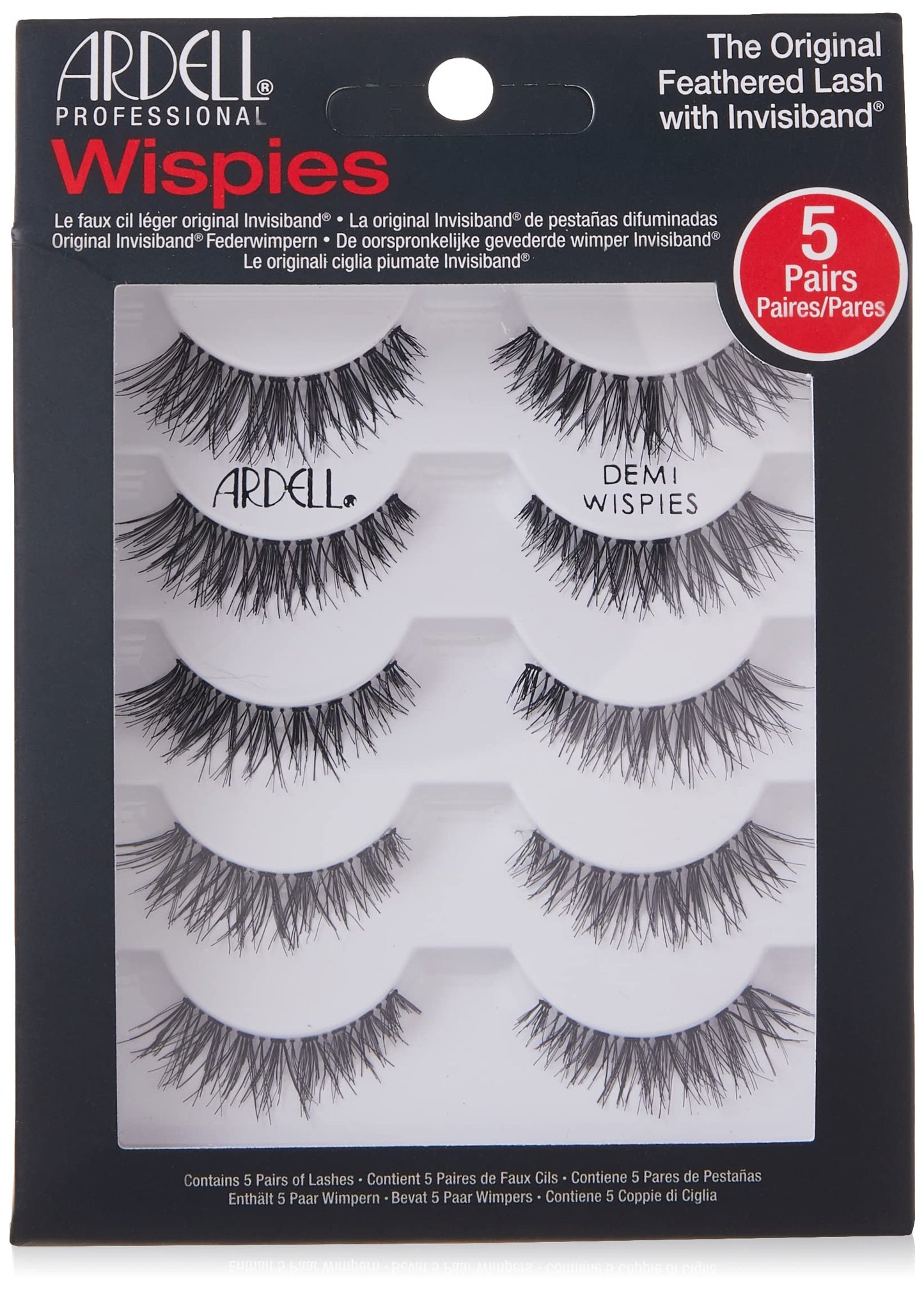 Ardell 5 Count Wispies Black Strip Lashes Beauty & Personal Care Ardell