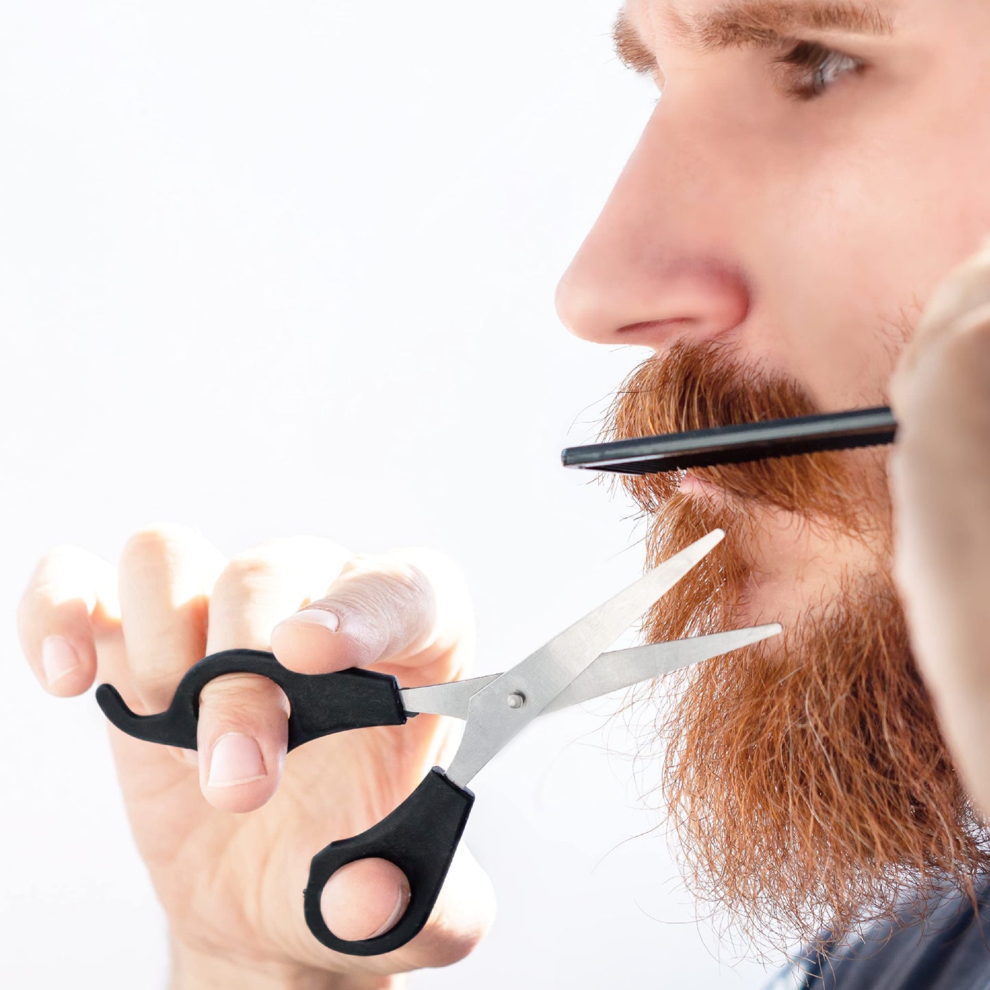 Hair Clippers for Men Professional Corded Clipper Kit - Beard & Mustache Trimmer, Barber Hair Cutting Machine with 4 Guide Combs, Scissors, Comb Beauty and Personal Care CHARGEWORX