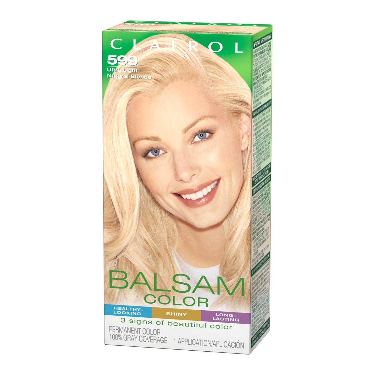 Clairol Balsam Permanent Hair Dye, 599 Ultra Light Natural Blonde Hair Color, Pack of 1 Beauty & Personal Care Clairol