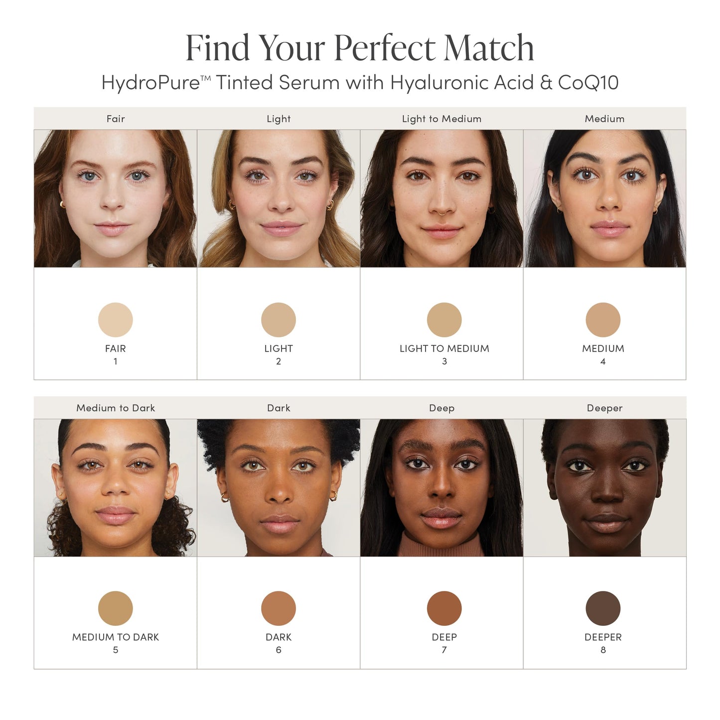 jane iredale HydroPure Tinted Serum, Hydrating, Sheer-Coverage Formula Helps Plump, Soothe, Blur Lines and Even Skin Tone with Hyaluronic Acid + CoQ10 Beauty & Personal Care jane iredale