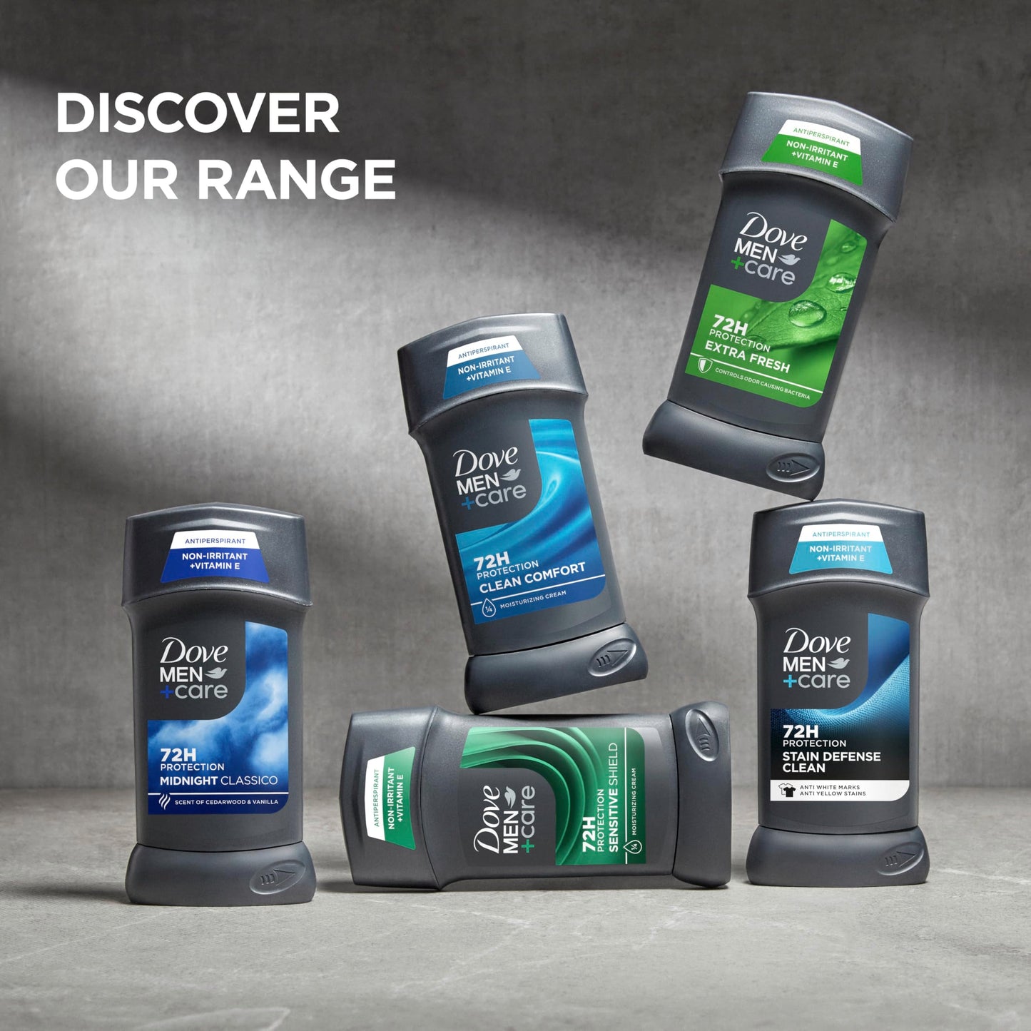 Dove Men+Care Deodorant Stick Stain Defense Clean for Men,Anti-white Marks & Anti-yellow Stains with 72-hour Sweat and Odor Protection 2.7 oz,(Pack Beauty and Personal Care DOVE MEN + CARE