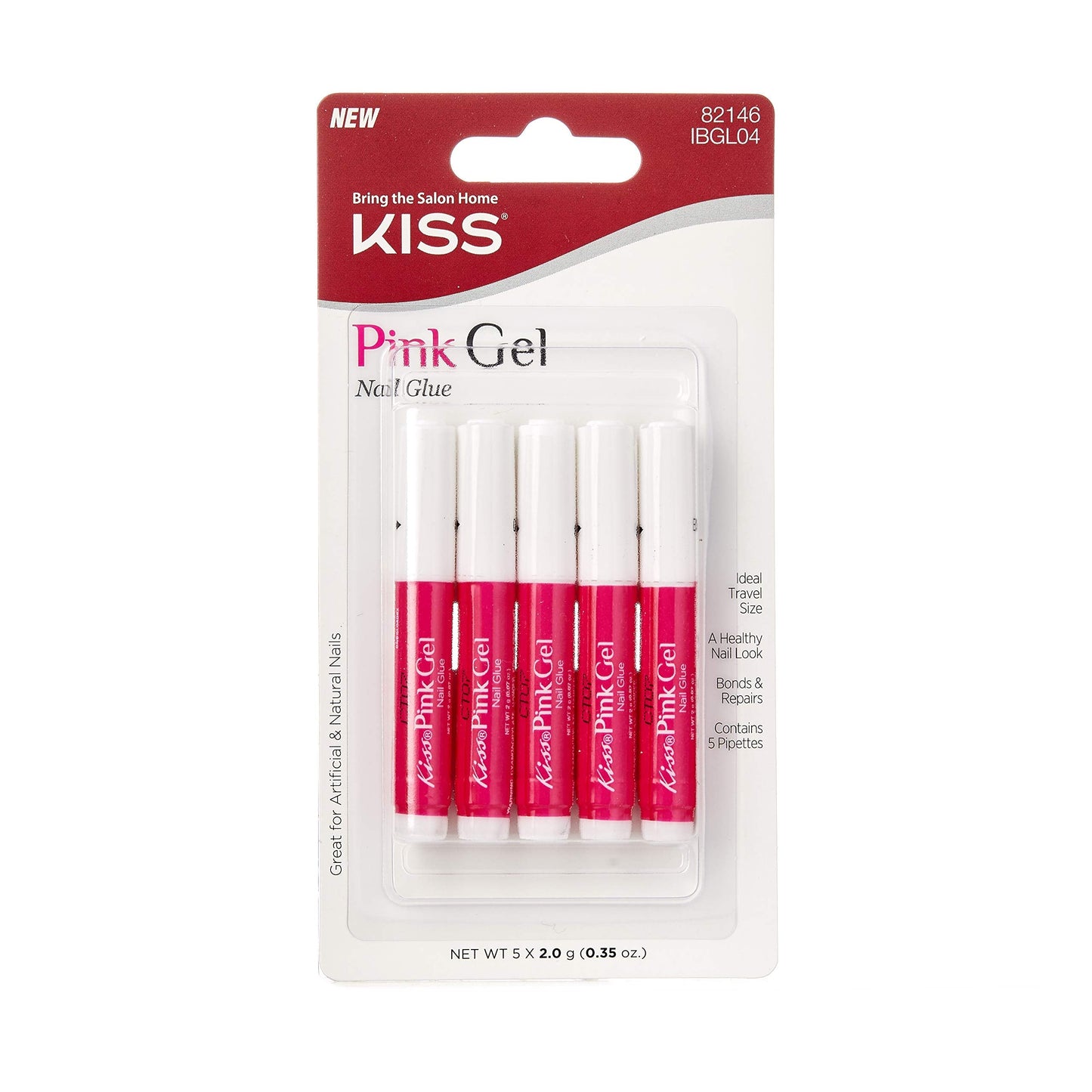 Kiss Pink Gel Nail Glue Beauty & Personal Care KISS