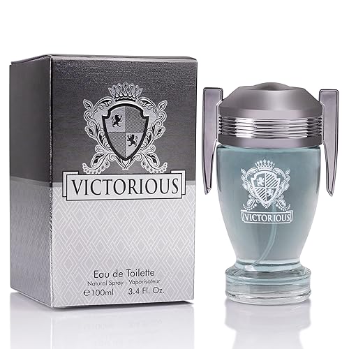 Victorious for Men Eau De Toilette - Woody & Aquatic Fragrance - Aromatic Bay Leaf & Jasmine & Woody Base of Guaiac Wood, Patchouli, Oak & Ambergris Beauty & Personal Care URBAN COLLECTION