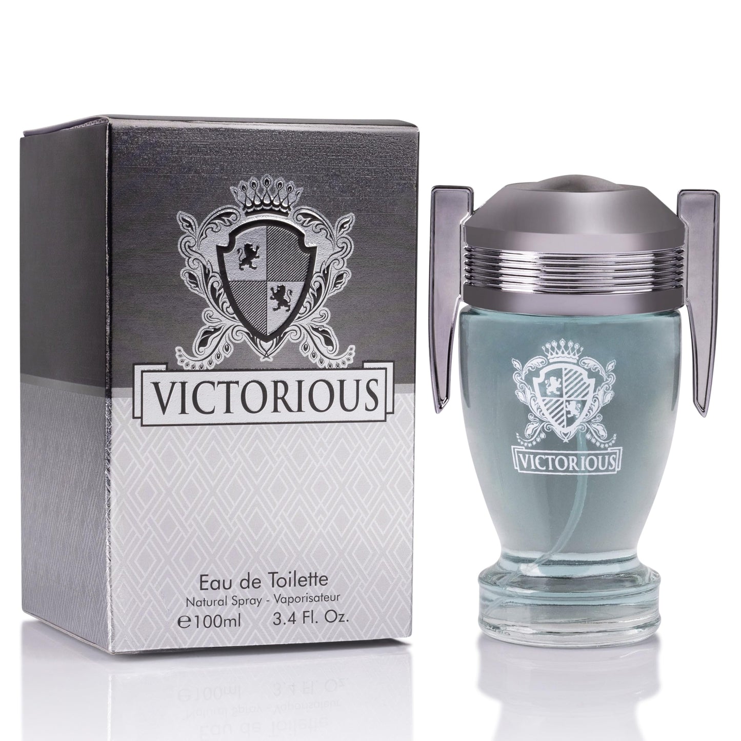 Victorious for Men Eau De Toilette - Woody & Aquatic Fragrance - Aromatic Bay Leaf & Jasmine & Woody Base of Guaiac Wood, Patchouli, Oak & Ambergris Beauty & Personal Care URBAN COLLECTION