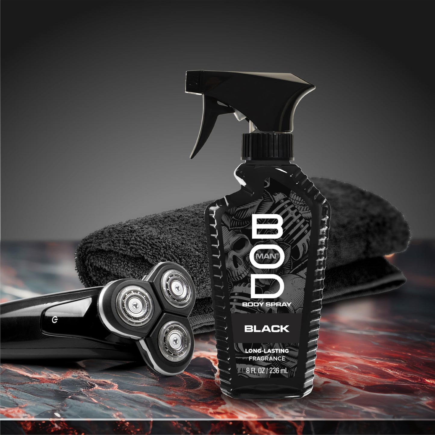 BOD man Fragrance Body Spray, Black, 8 fl oz (Pack of 2) Beauty & Personal Care BOD man