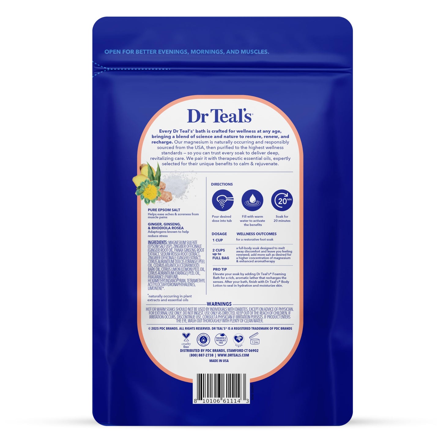Dr Teal's Epsom Salt Magnesium Soak, Stress Relief with Essential Oils, 3 lbs Beauty and Personal Care Dr Teal's