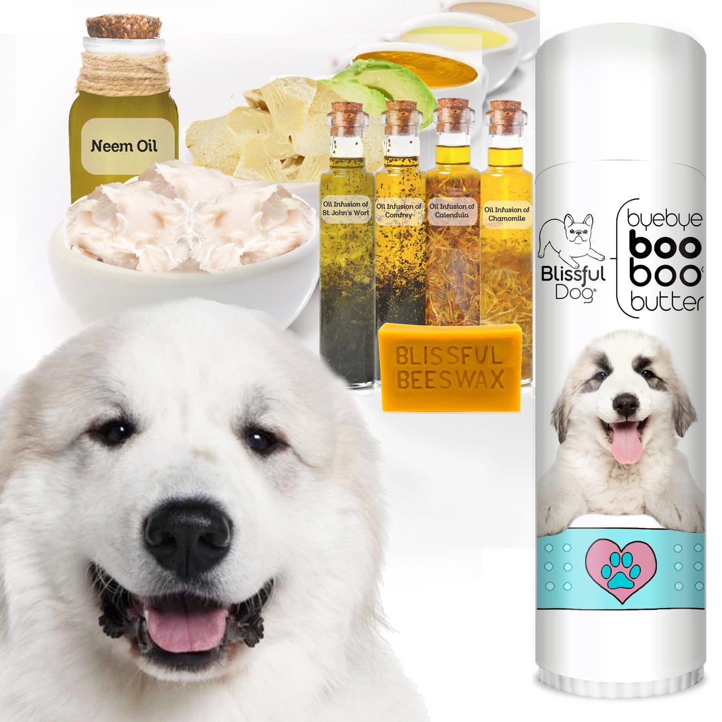 The Blissful Dog .50 oz Tube Great Pyrenees Booboo Butter Beauty and Personal Care The Blissful Dog