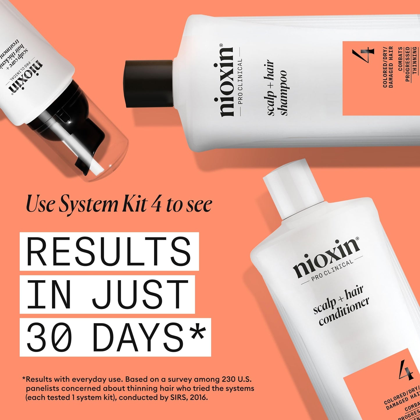 NIOXIN System 4 | Scalp Care | Thickening Shampoo | Colored Damaged Hair Beauty and Personal Care NIOXIN