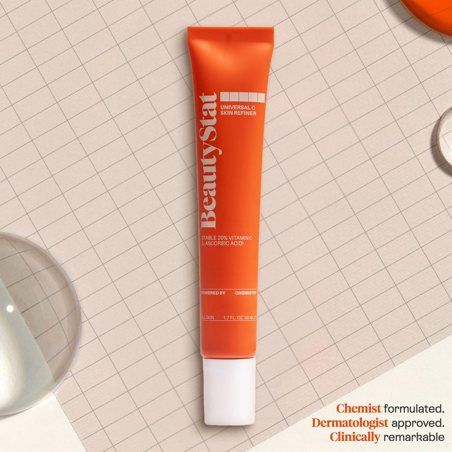 BeautyStat Universal C Peptide Serum - 20% Pure Vitamin C with Collagen-Boosting Peptides and Hyaluronic Acid to Brighten, Firm, and Strengthen Skin Beauty & Personal Care BeautyStat