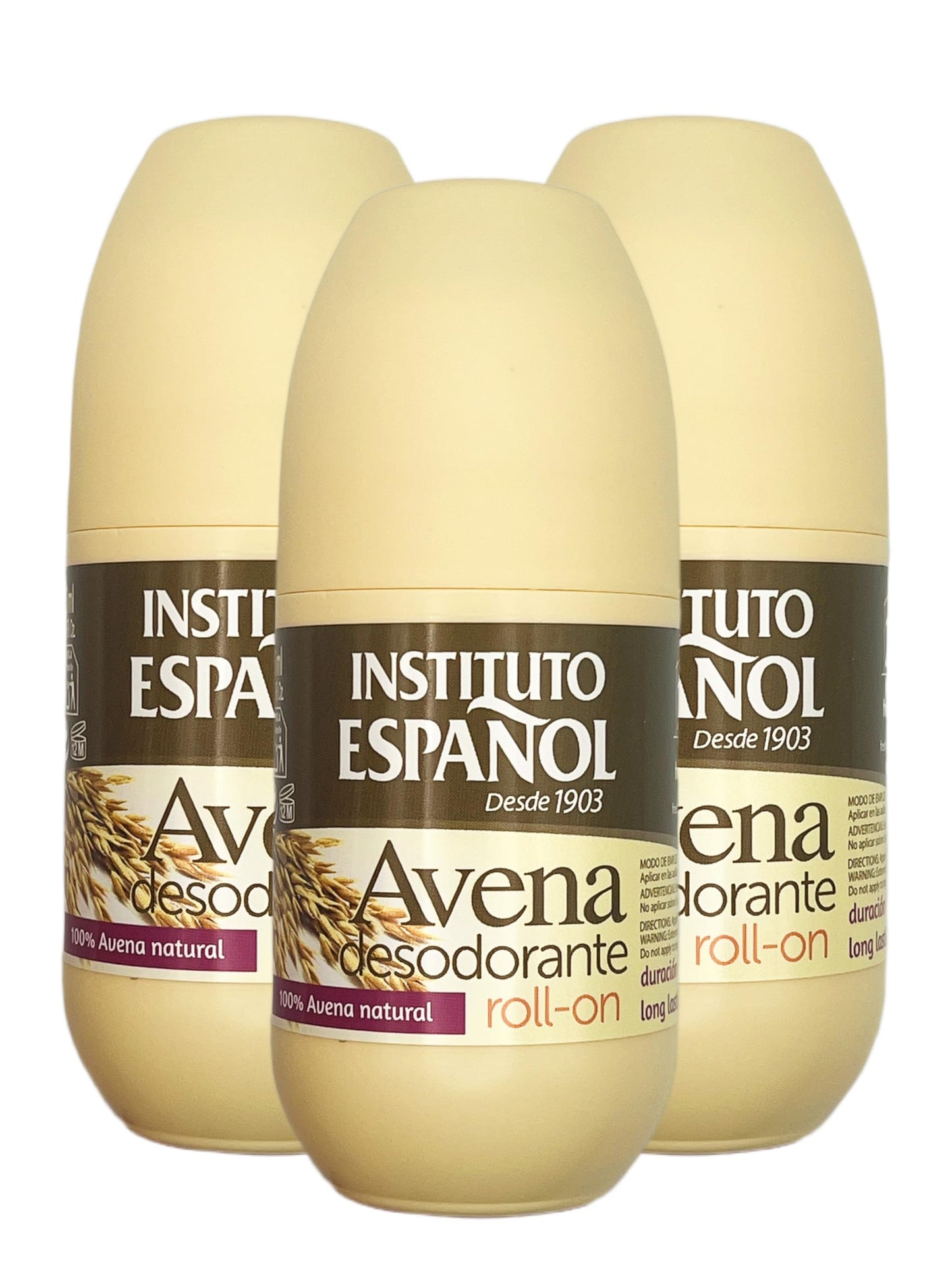 Avena Deodorant Roll-on 1.7 OZ (Pack of 3) Beauty and Personal Care Avena