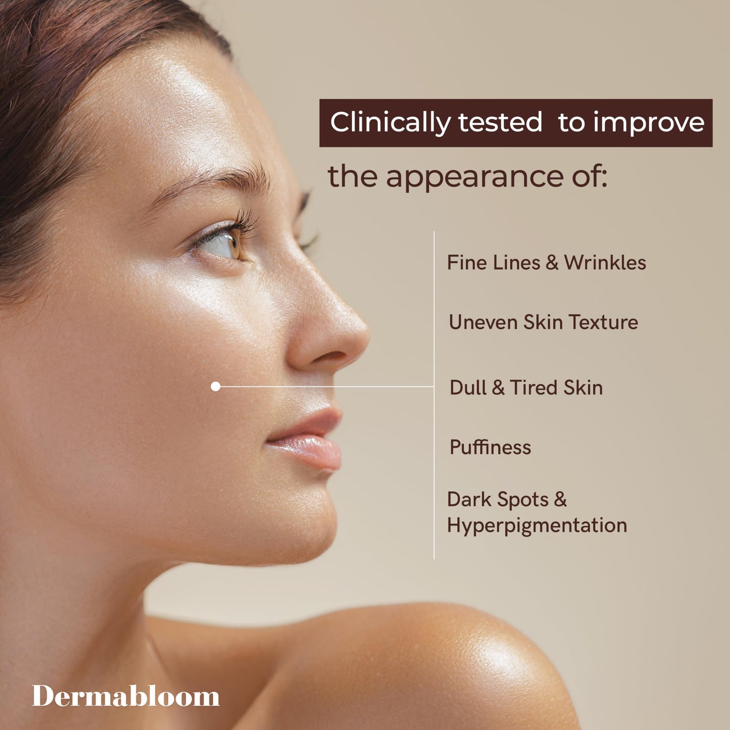Dermabloom Vitamin C Face Roller Cream - Brightens, Firms, Hydrates For Puffy Skin & Uneven Skin Tone - Dermatologist Tested, Anti-Aging, Korean Skin Beauty & Personal Care Dermabloom