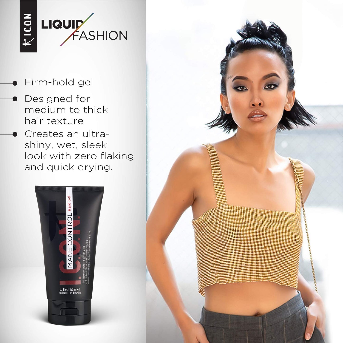 I.C.O.N. K Mane Control, Hairstyling Gel. Give Firm Hold for a Sleek Look Beauty & Personal Care I.C.O.N.