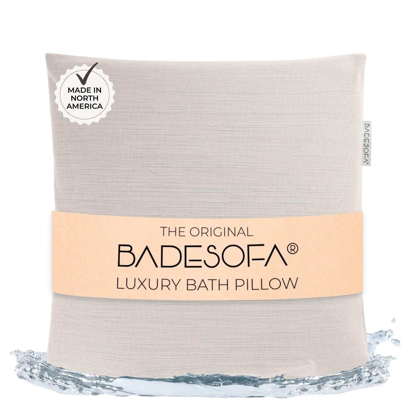 BADESOFA® Luxury Bath Pillow M - Lusciously Soft & Comfortable Tub Pillow for Bathtub - Washable & Quick-Drying Bath Back Pillow - Non-Slip Full Body Beauty and Personal Care BADESOFA