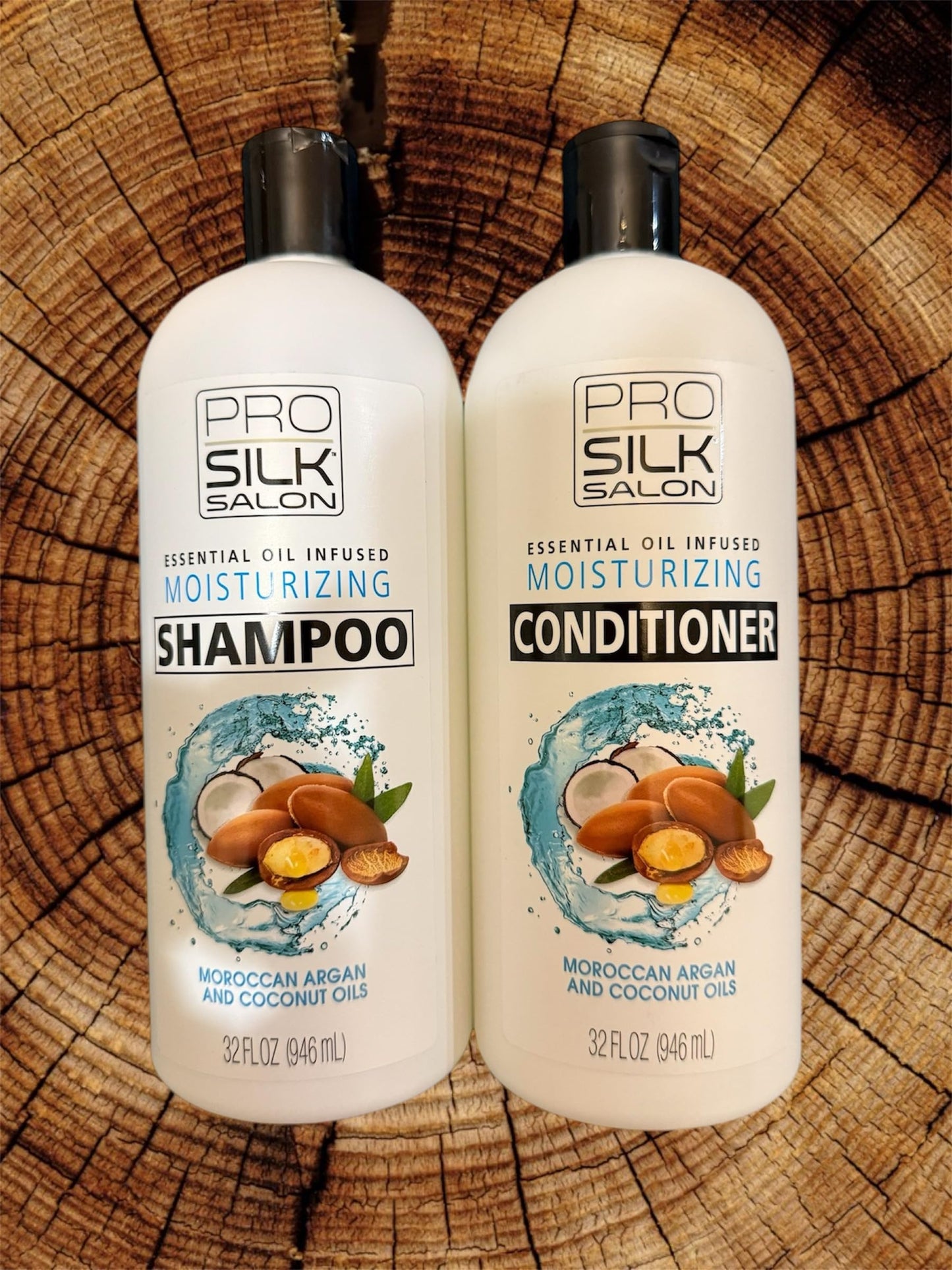 Duo shampoo & condicionador pro silk salon moracan argan adn coconut oil Beauty & Personal Care Pro silk salon