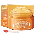Sundae Glow Lip Scrub with Mango Vanilla - Exfoliates, Hydrates & Repairs - Smooths, Softens & Revitalizes Dry Lips - Dermatologist Tested, Korean Beauty & Personal Care Sundae Glow