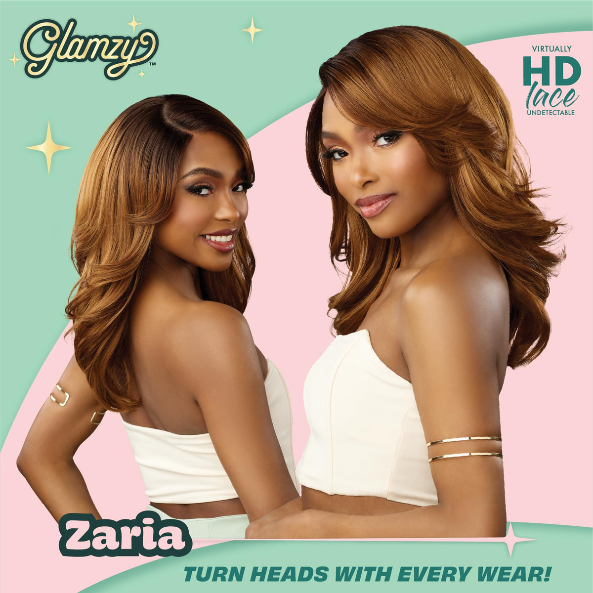 Sensationnel Glamzy Lace Part Wig-Zaria, BALAYAGEBUTTERYBLONDE