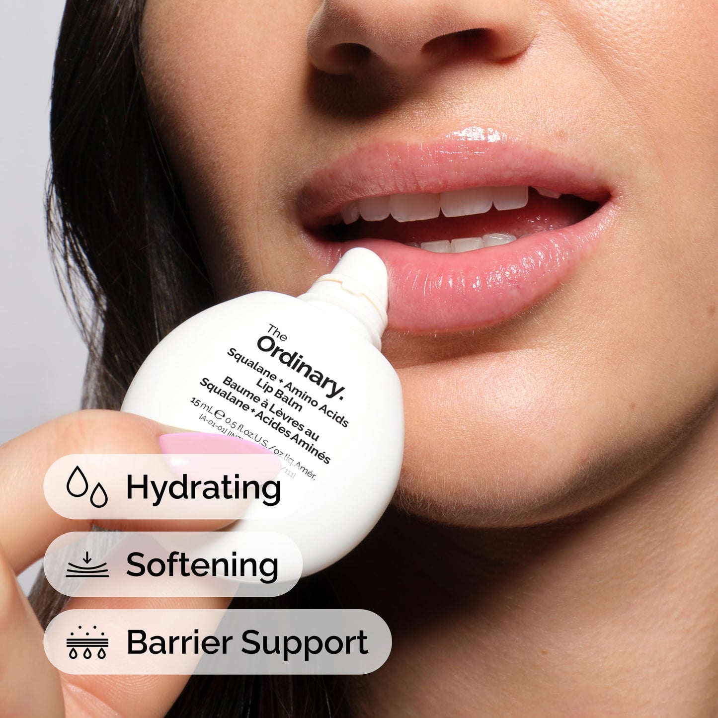 The Ordinary Squalane + Amino Acids Hydrating Lip Balm, for Lips, Elbows, and Cuticles, 0.5 Fl Oz Beauty and Personal Care The Ordinary