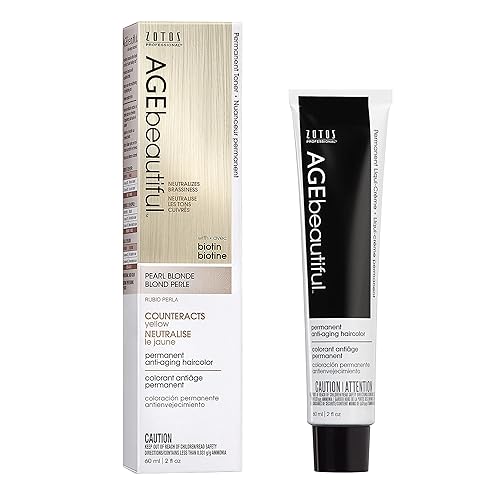 AGE beautiful Permanent Hair Color Dye Liqui Creme | 100% Gray Coverage | Anti-Aging Haircolor | Biotin for Thicker, Fuller Hair | Professional Salon Beauty & Personal Care AGE beautiful