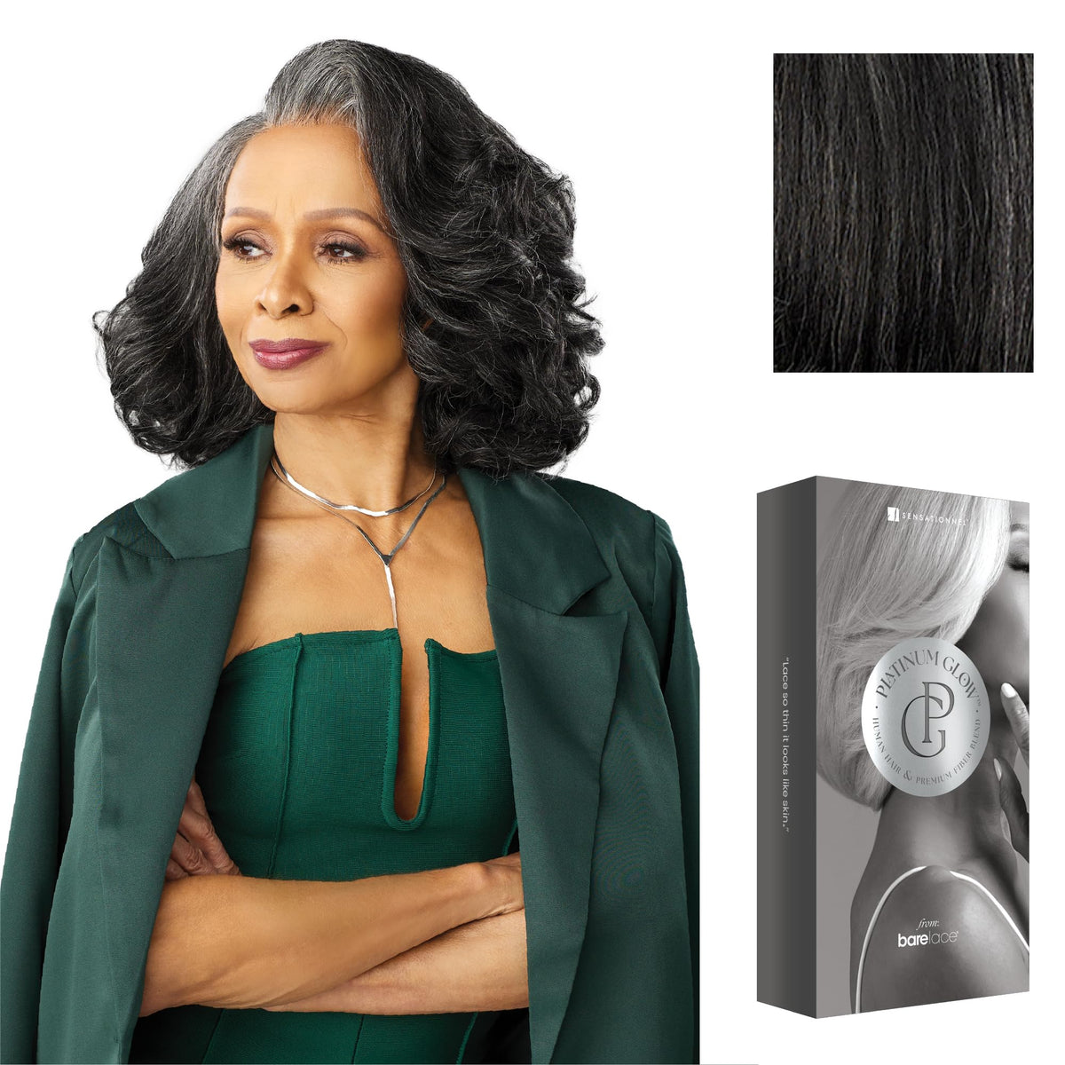 Sensationnel Platinum Glow 13x6 Wig-Josephine, SHIMMERINGPEARL