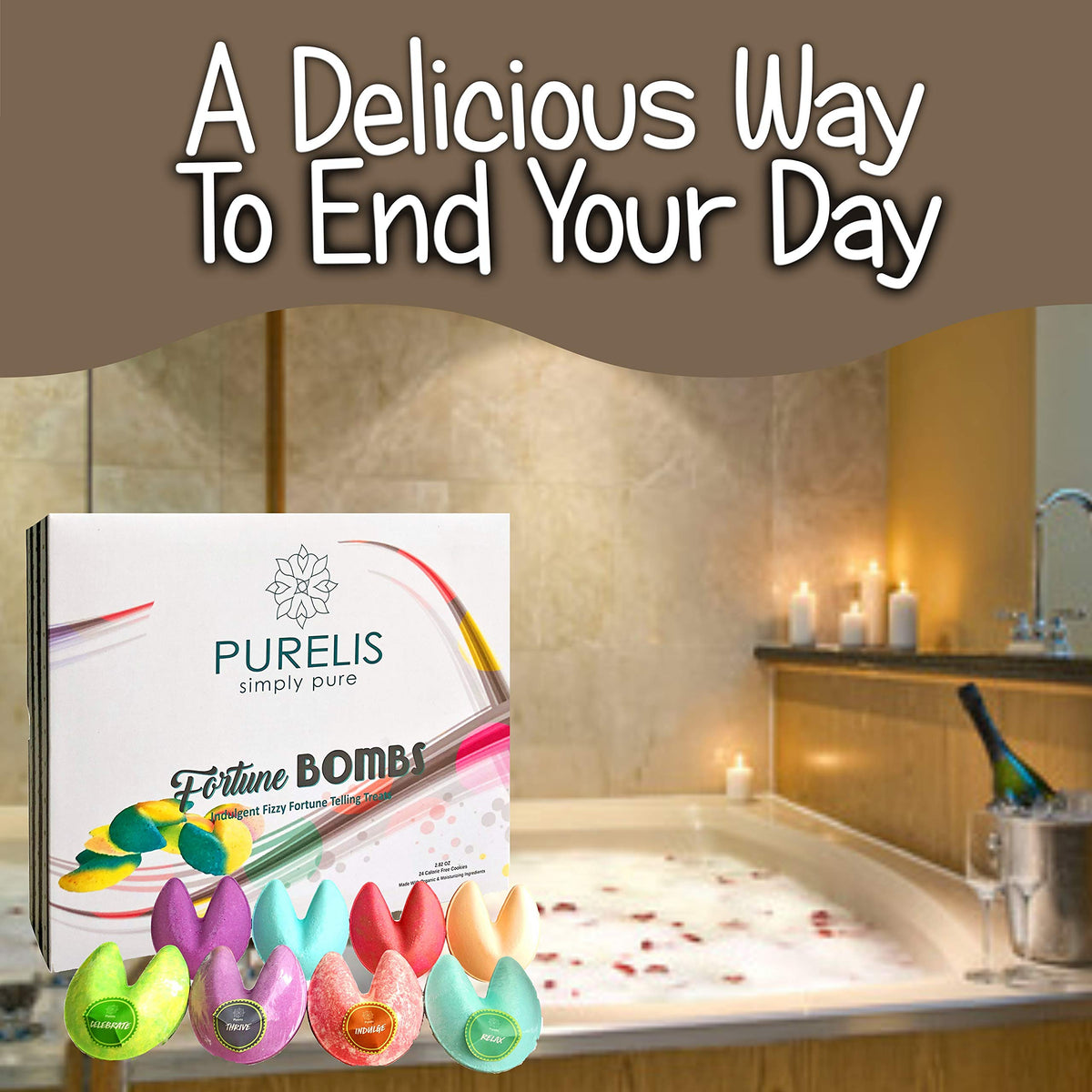 Bath Bombs Gift Set for Women -24 Fortune Telling Soothing Bath Bombs & Shower Steamers! Best Bulk Party Favor for Adults! Organic Bath Bombs… Beauty & Personal Care Purelis Naturals