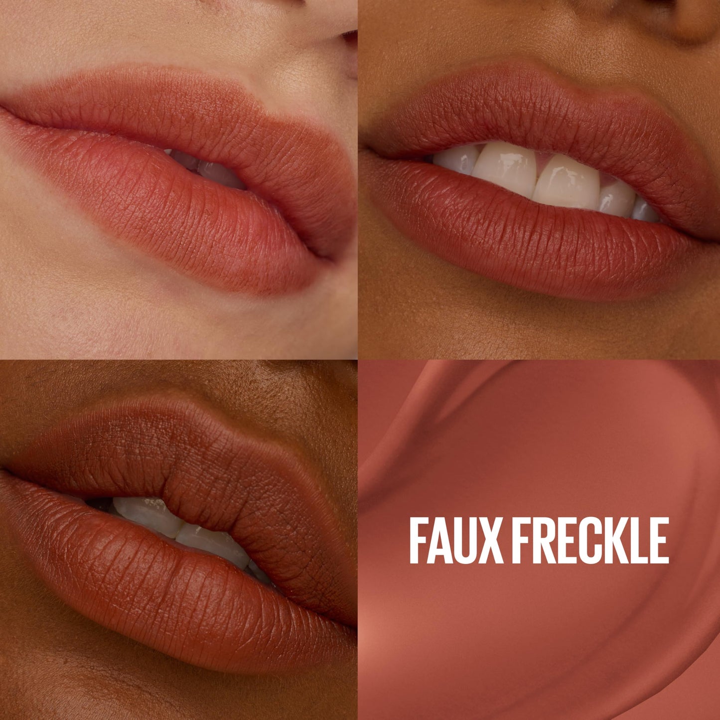 MAYBELLINE Super Stay Teddy Lip Tint, Long Lasting Matte Lipstick for Up To 12HR Wear, Faux Freckle, 1 Count Beauty & Personal Care MAYBELLINE