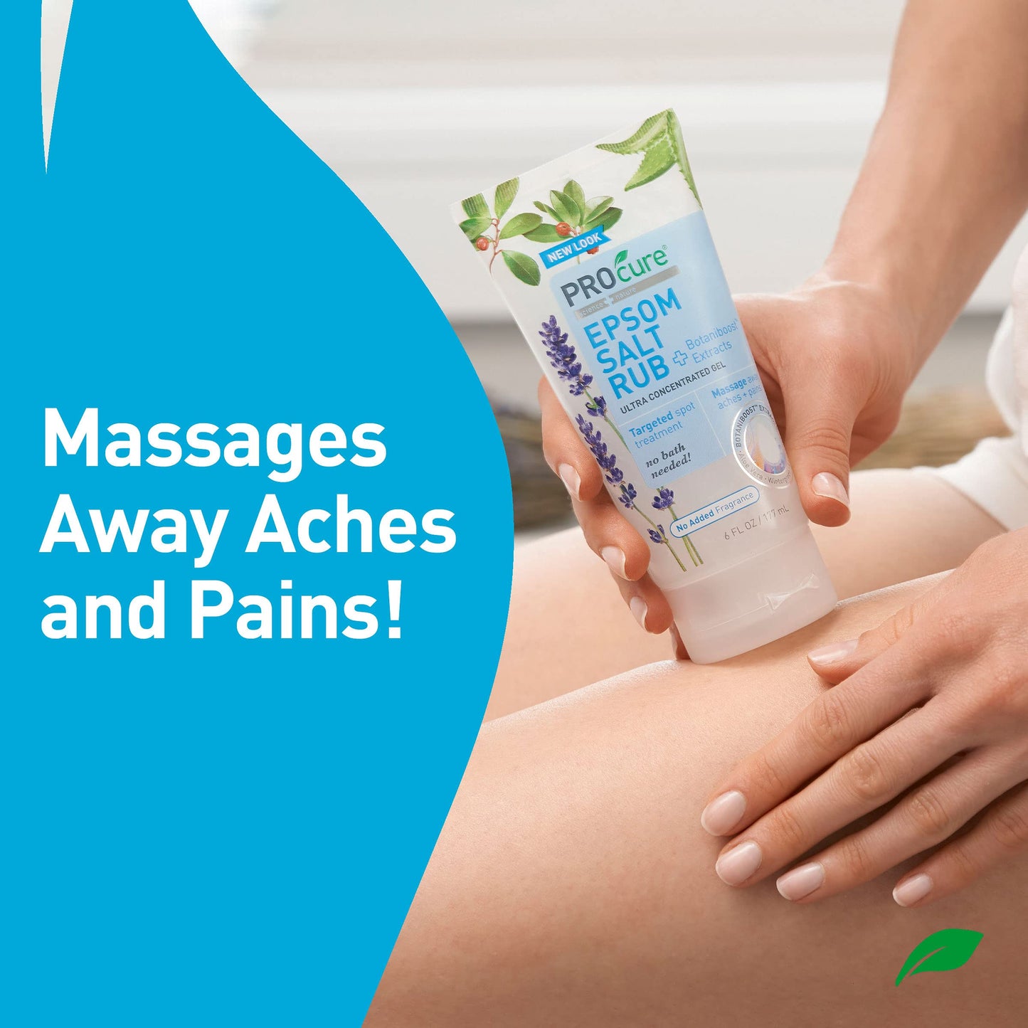 PROCURE Epsom Salt Rub Gel with Aloe Vera, 6 Fl Oz (Pack of 3) Beauty and Personal Care PROcure
