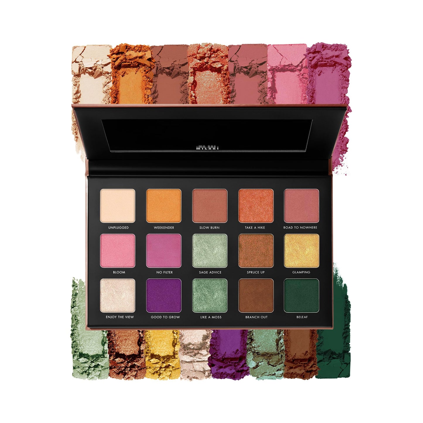 Milani Gilded Terra Eyeshadow Palette - Eye Shadow Palettes For Intense Color Pop, 15 Hyper-Pigmented Eye Shadows Beauty & Personal Care Milani