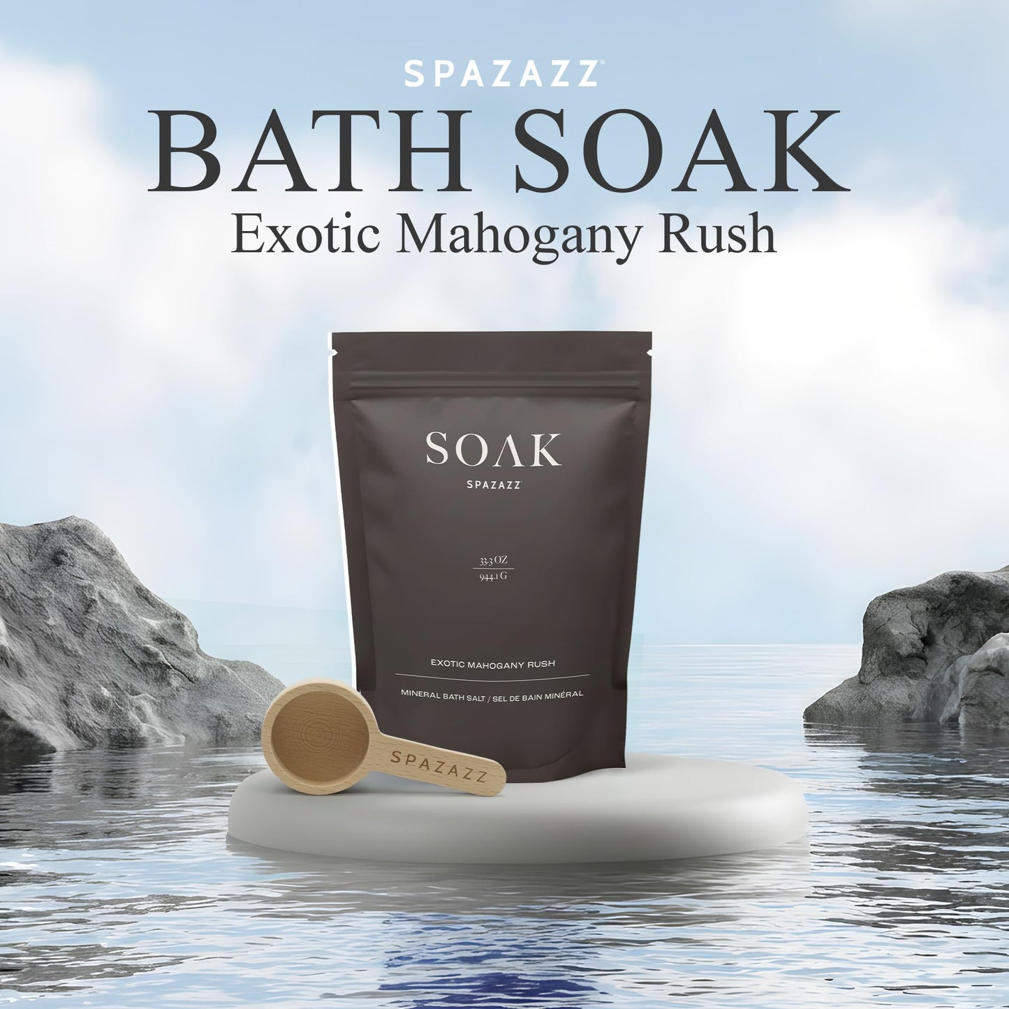 Spazazz Dead Sea Bath Salts with Magnesium & Arnica - Aromatherapy Mineral Bath Soak for Relaxation. Bathtub Soaking Salts - 33.3oz Salt Crystals Beauty and Personal Care Spazazz