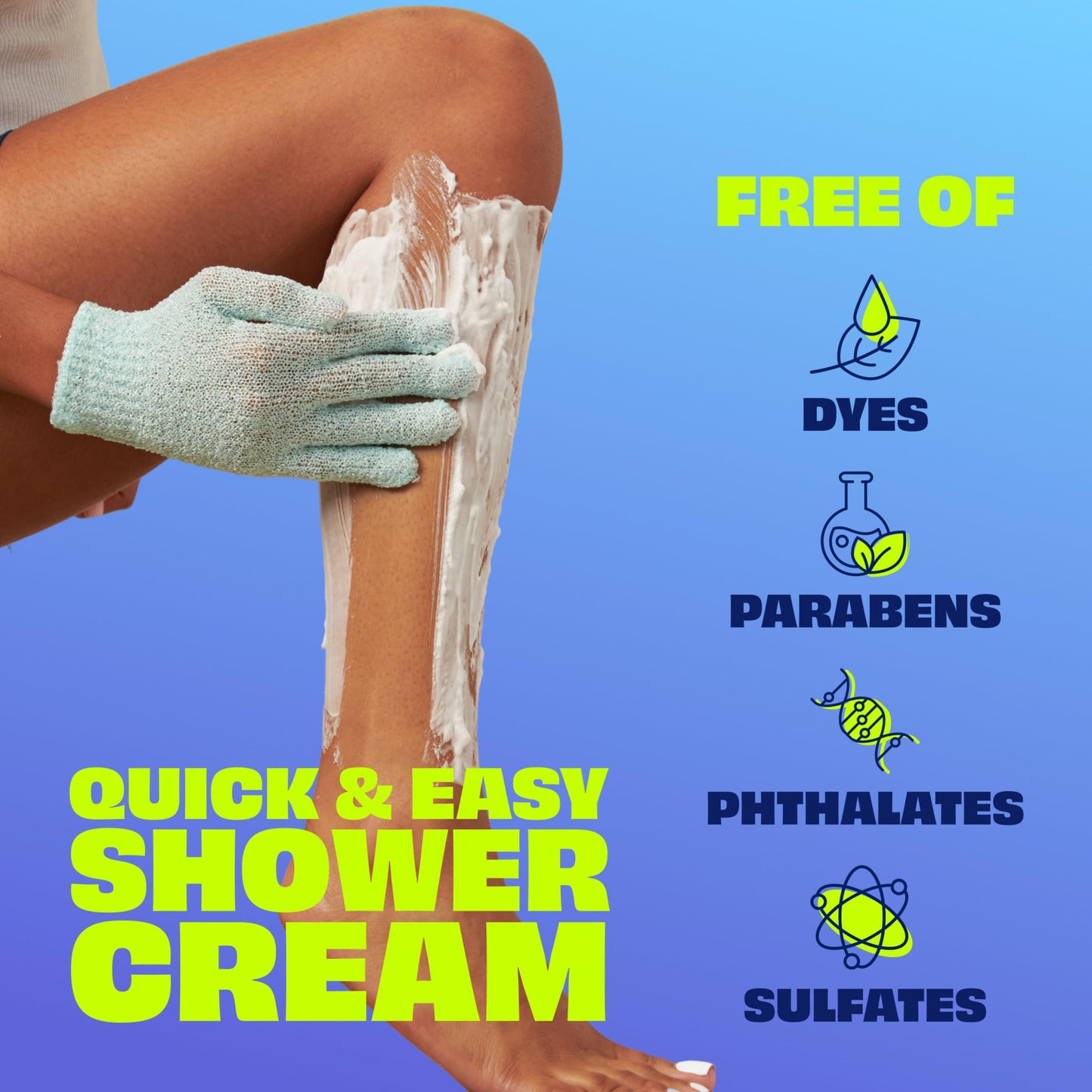 Nair Sensitive Shower Cream Hair Remover with Natural Coconut Oil and Vitamin E, Body Hair Removal Cream, 12 oz Beauty & Personal Care Nair