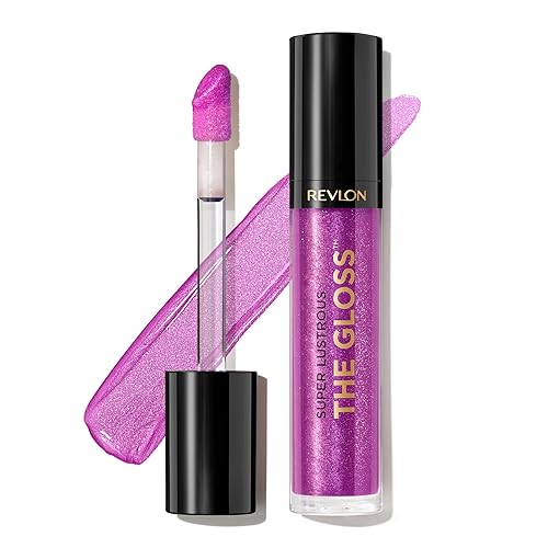 Revlon Super Lustrous Lip Gloss, Non-Sticky, Hydrating, High Shine Finish, 230 Sugar Violet, 0.13 oz Beauty & Personal Care REVLON