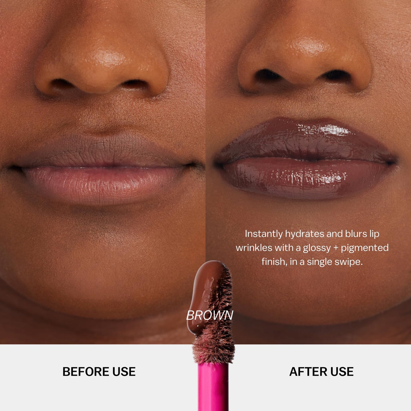 BASMA Beauty Ultra-Hydrating Rich Pigment Lip Gloss, Blurring Gloss with Shine, Non-Sticky High-Impact Color for Dry Lips, Nourishing Comfort, Glossy Beauty & Personal Care BASMA