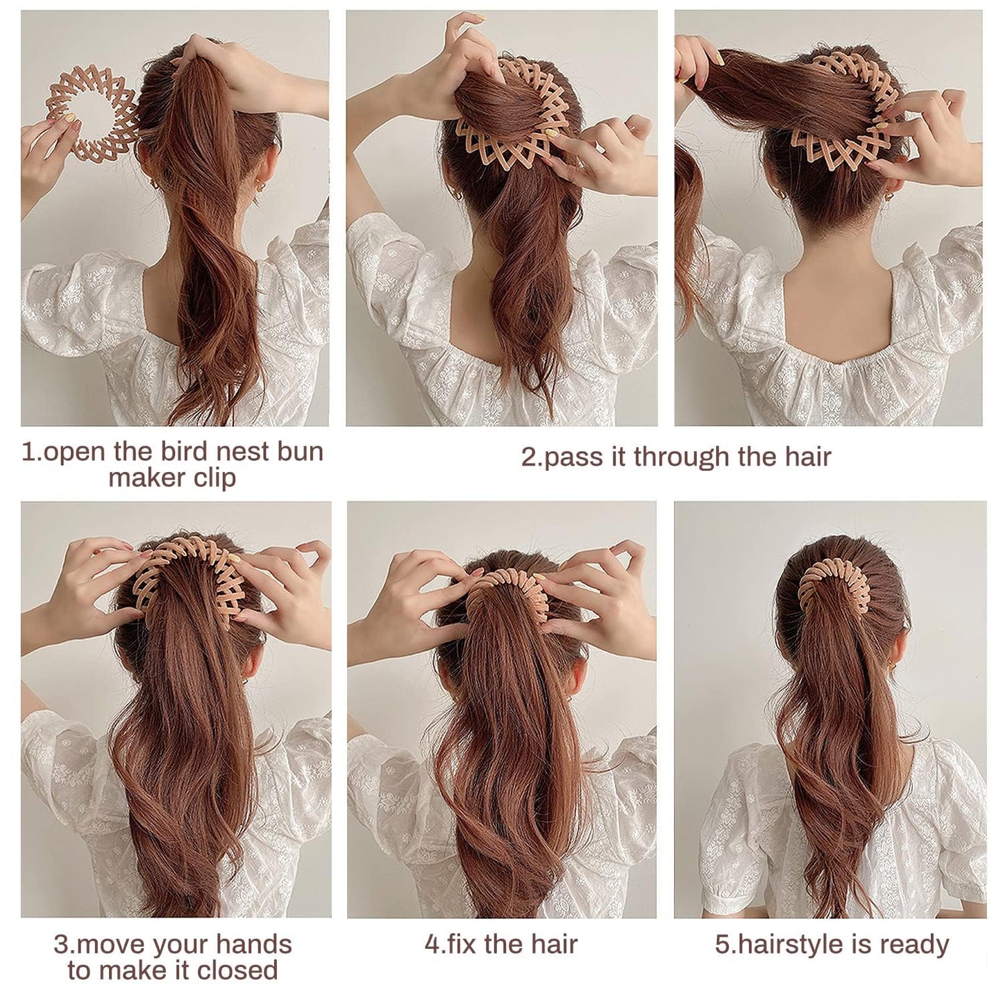 Sizobi Bird Nest Magic Hair Clip, Hair Accessories for Women,Hair Ties Bun Maker Scrunchies for Thick Thin Hair,Hair Clips for Women,Ponytail Holders Beauty & Personal Care Sizobi