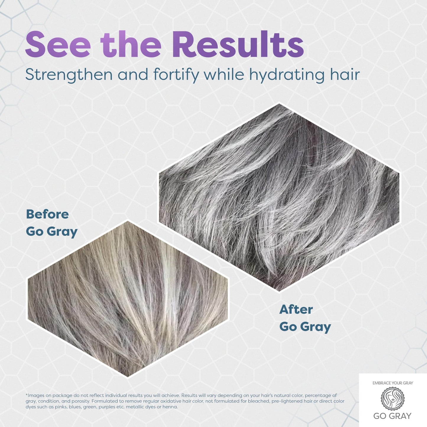 Go Gray Treatment System (Treat), Purple Toning Masque, 4 Packets, Purple Hair Mask Brightens, Tones, & Hydrates Gray and Silver Hair Beauty & Personal Care Go Gray