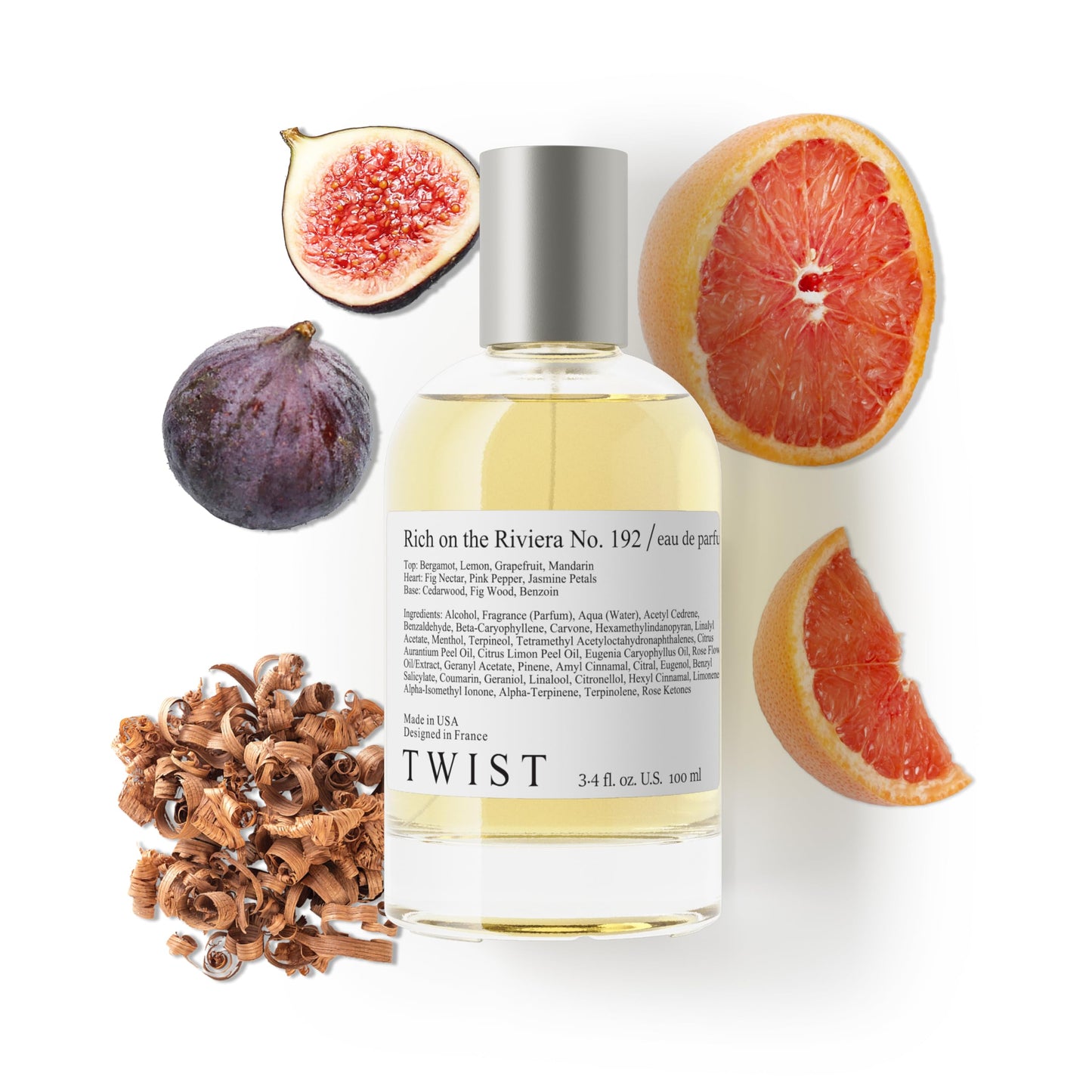 Twist Rich on the Riviera No. 192 - Inspired by Acqua Di Parm. Fico Di Amalfi, Long-Lasting Perfume for Women and Men, Fig & Citrus Fragrance Beauty & Personal Care HOUSE OF TWIST