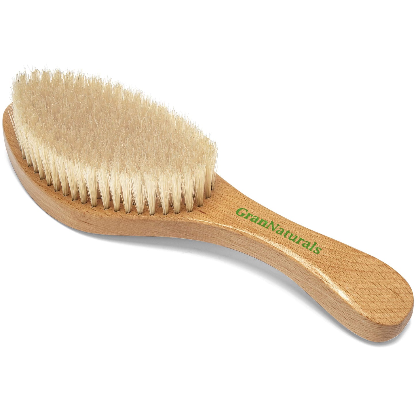 GranNaturals Soft Bristle Hair Brush - Curved Boar Bristle Vintage Style Hairbrush for 360 Waves, Sleek Slick Back Ponytail & Bun, Smoothing, Fades Beauty & Personal Care GranNaturals