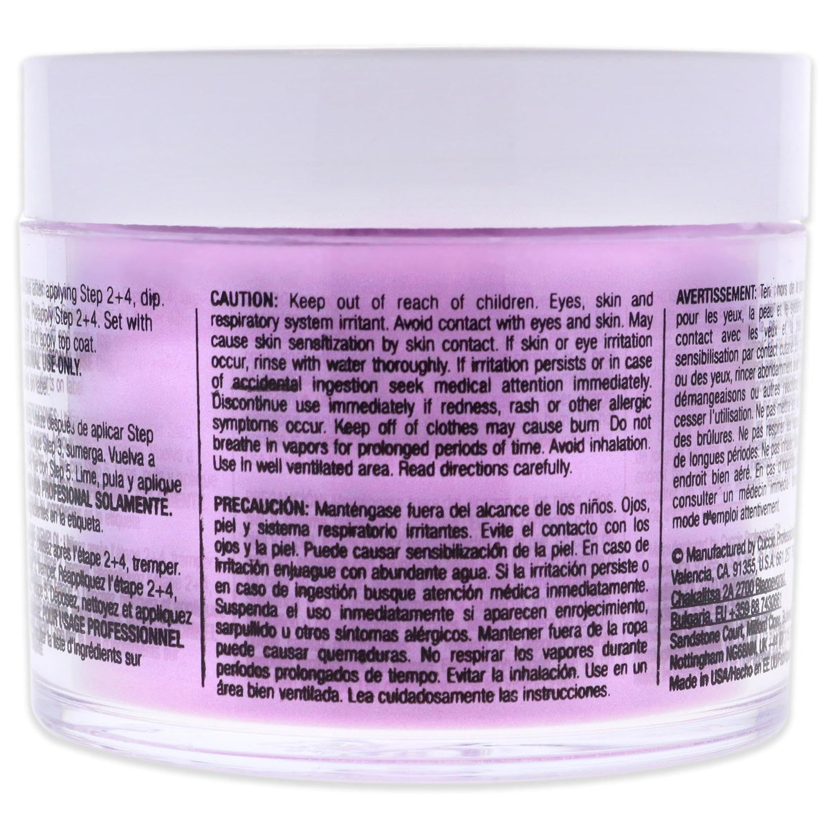 Cuccio Colour Powder Nail Polish - Lacquer For Manicures And Pedicures - Highly Pigmented Powder That Is Finely Milled - Durable Finish