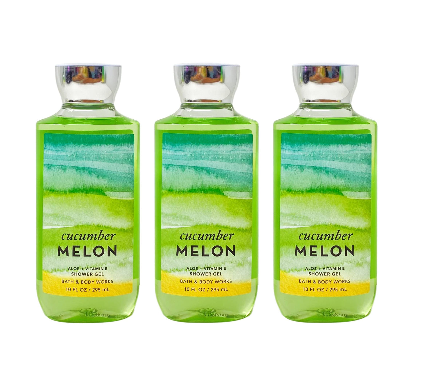 Bath & Body Works Cucumber Melon Aloe + Vitamin E Shower Gel Gift Set - Set of 3 Beauty and Personal Care Bath & Body Works