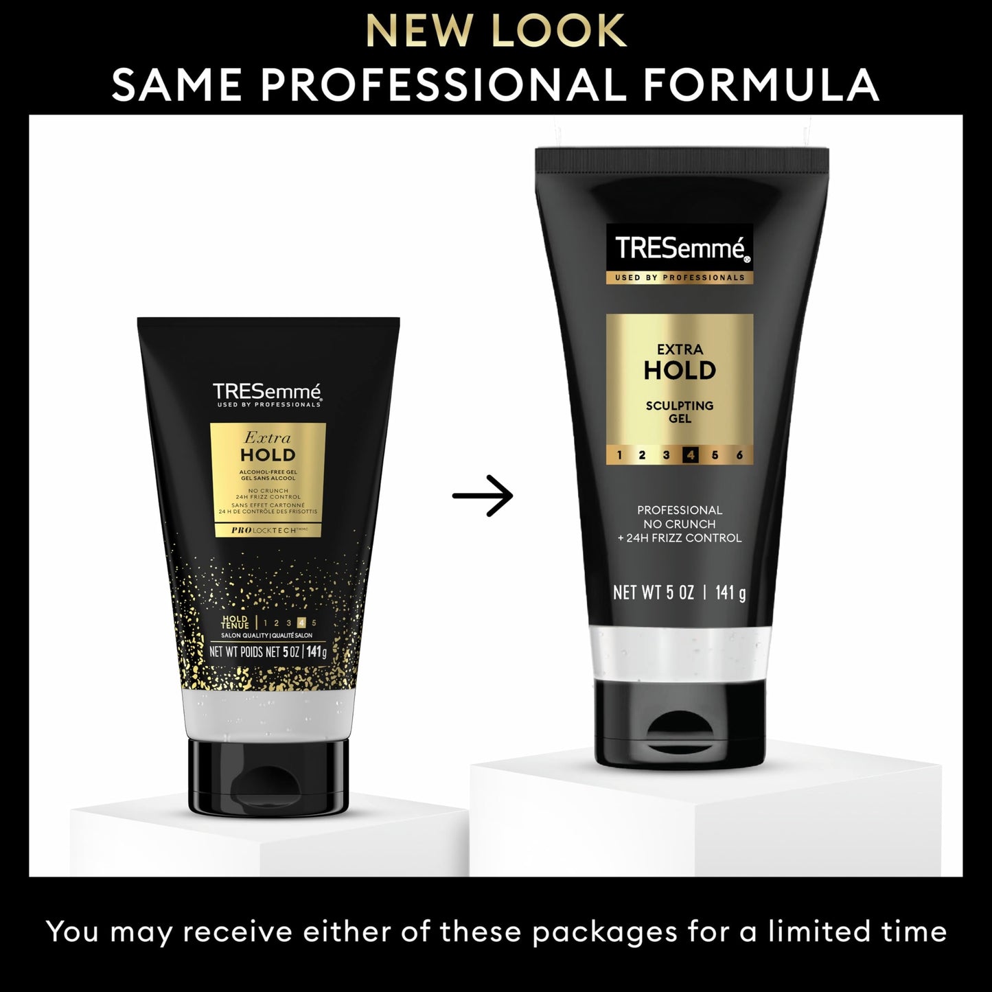 TRESemmé Alcohol-Free Gel Extra Hold for 24H Frizz Control, with Pro Lock Technology, 5 oz Beauty and Personal Care TRESemmé