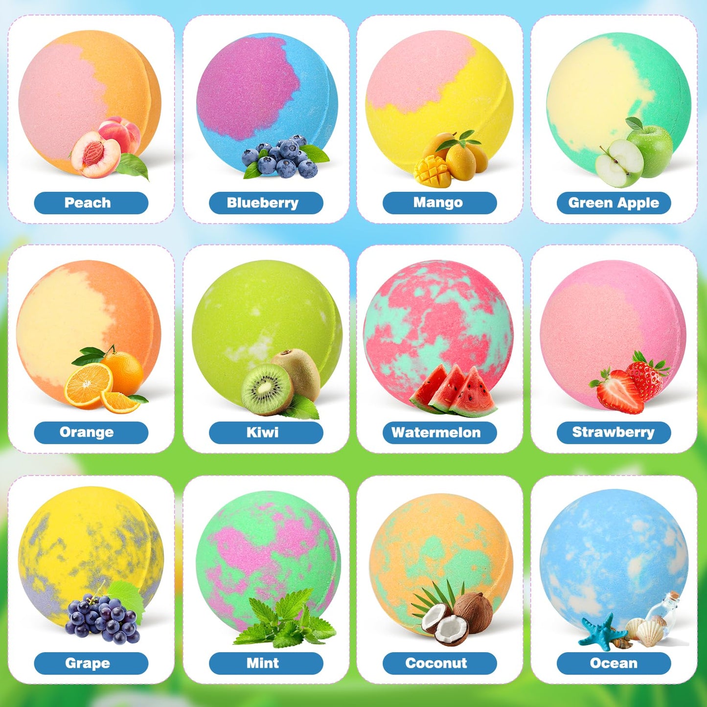Bath Bombs for Kids with Toys Inside for Girls Boys, 12 Pack Kids Bath Bombs with Surprise Dog Pretend Playset, Handmade Bubble Bath Fizzies Birthday Beauty and Personal Care Excalla