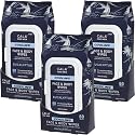 CALA Men's Cooling Face & Body Wipes: Eucalyptus (60 Sheets) - Refreshing, Hydrating Wipes for a Clean, Soothed Complexion, Ideal for Active Men (180 Beauty & Personal Care Cala