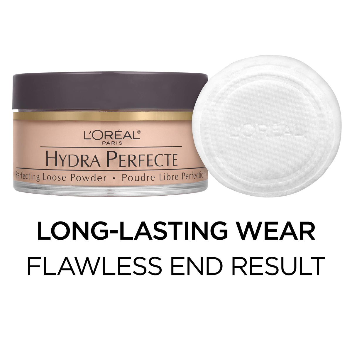 L’Oréal Paris Hydra Perfecte Perfecting Loose Face Powder, Minimizes Pores & Perfects Skin, Sets Makeup, Long-lasting, with Moisturizers to Nourish