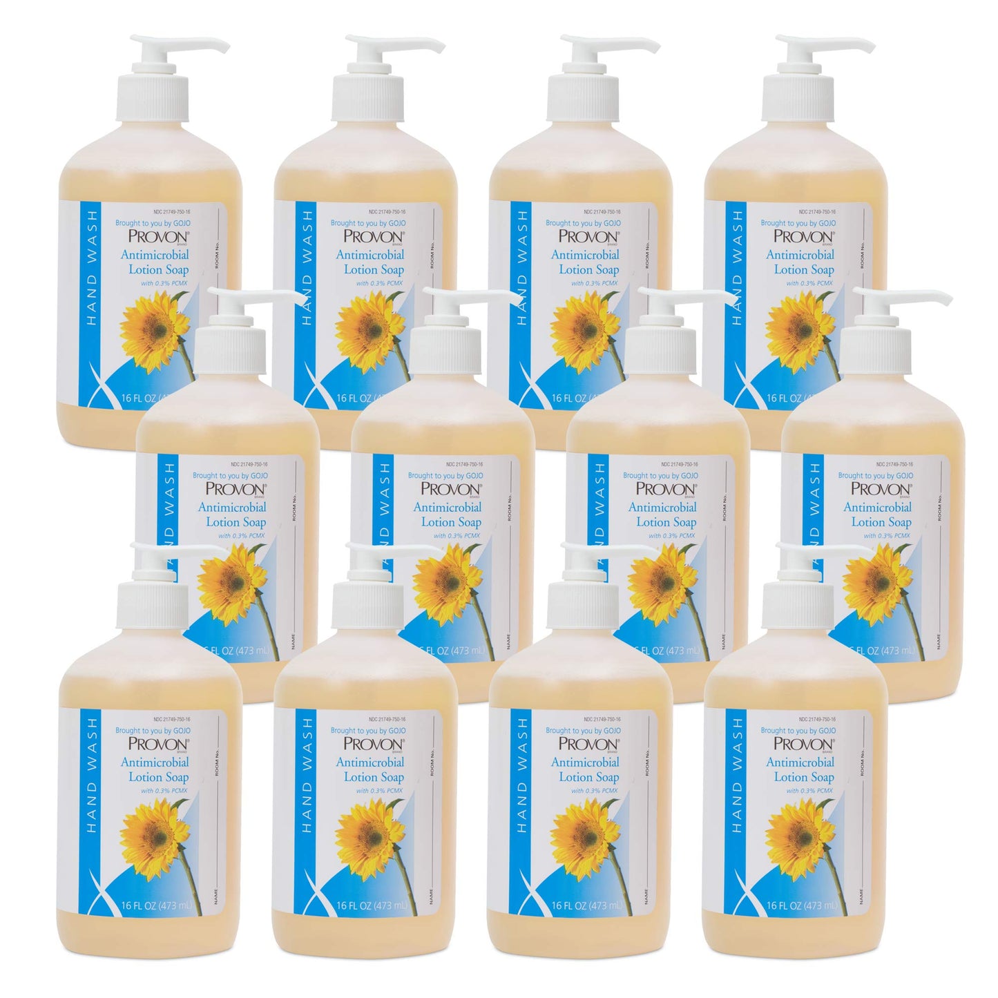 Provon Antimicrobial Lotion Soap with 0.3% PCMX, Pleasant Fragrance, 16 fl oz Counter Top Pump Bottle (Pack of 12) - 4303-12 Beauty & Personal Care GOJO