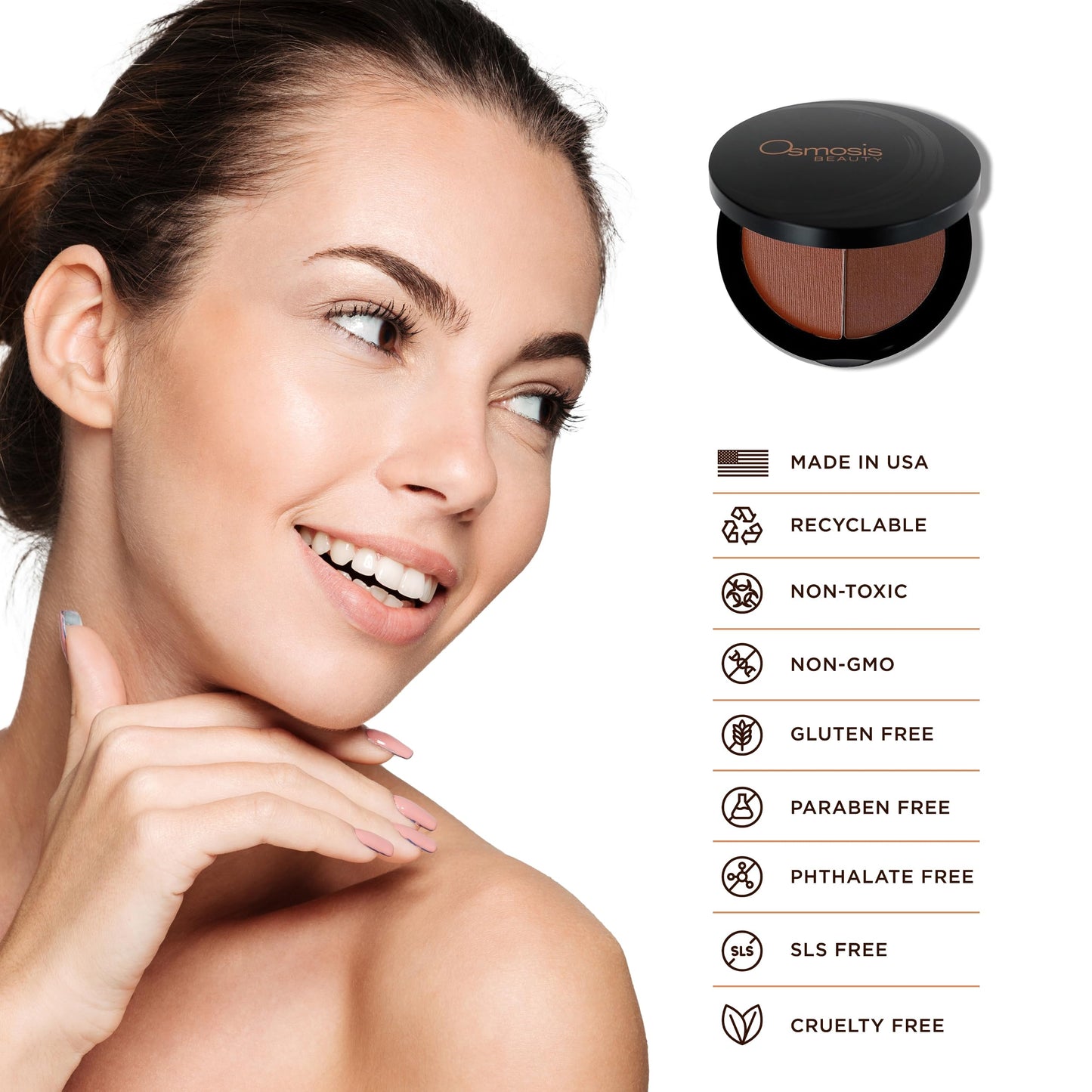 Osmosis Beach Glow Bronzer, Long-Wear, Matte, Natural Sun Kissed Glow, Hydrating and Oil Absorbing, Maui, 0.2 Oz Beauty & Personal Care OSMOSIS