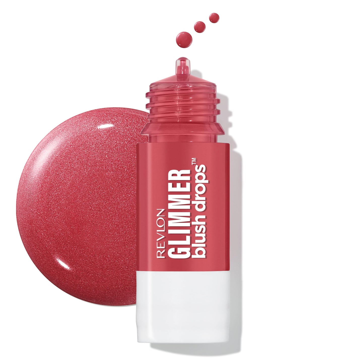 Revlon Glimmer Blush Drops, Liquid Blush for Cheeks, Liquid to Velvety Powder Finish, Glowy, High Pigment, 103 Field of Roses, 0.32 fl oz Beauty & Personal Care REVLON
