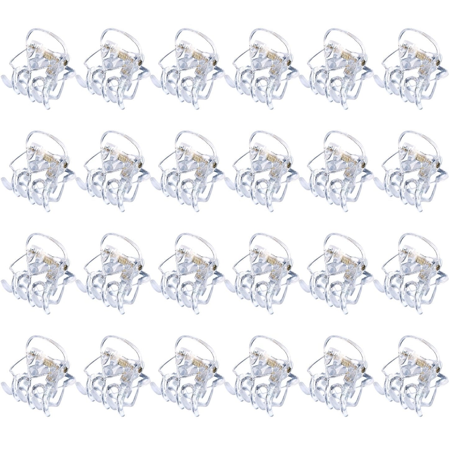 Hotop Hair Clip, 24 Pcs Small Mini Hair Claw Clips for Girls and Women, Non-Slip Plastic Tiny Jaw Clips, Clear Beauty & Personal Care Hotop