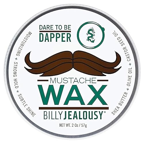 Billy Jealousy Bulletproof Strong Hold Mustache Wax, Conditioning Travel-Friendly Styling Product with Woodsy Lavender, Tropical Fruit, and Oak Moss Beauty & Personal Care Billy Jealousy
